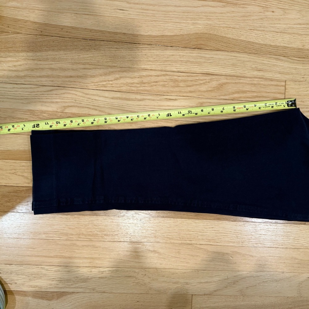 Lilly Pulitzer Womens Size 6 Navy Blue Stretch Cotton Blend Straight Leg Pants - Picture 4 of 9